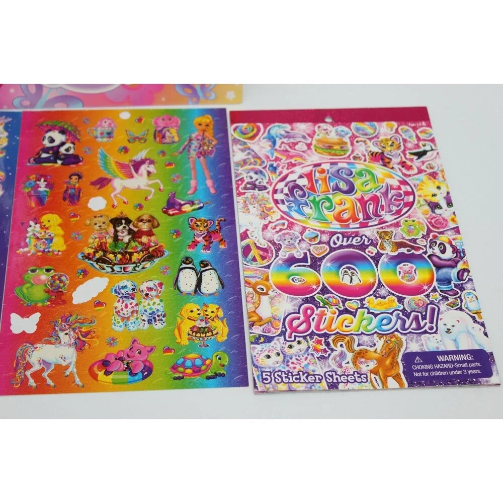 Lisa Frank Lot Folder Stickers Huge Lot 2003 Angel Animals Peace Cute Colorful